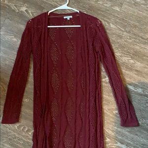 Maroon Cardigan